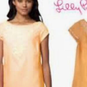 Lilly Pulitzer Rawley beaded Linen dress. Size 2.